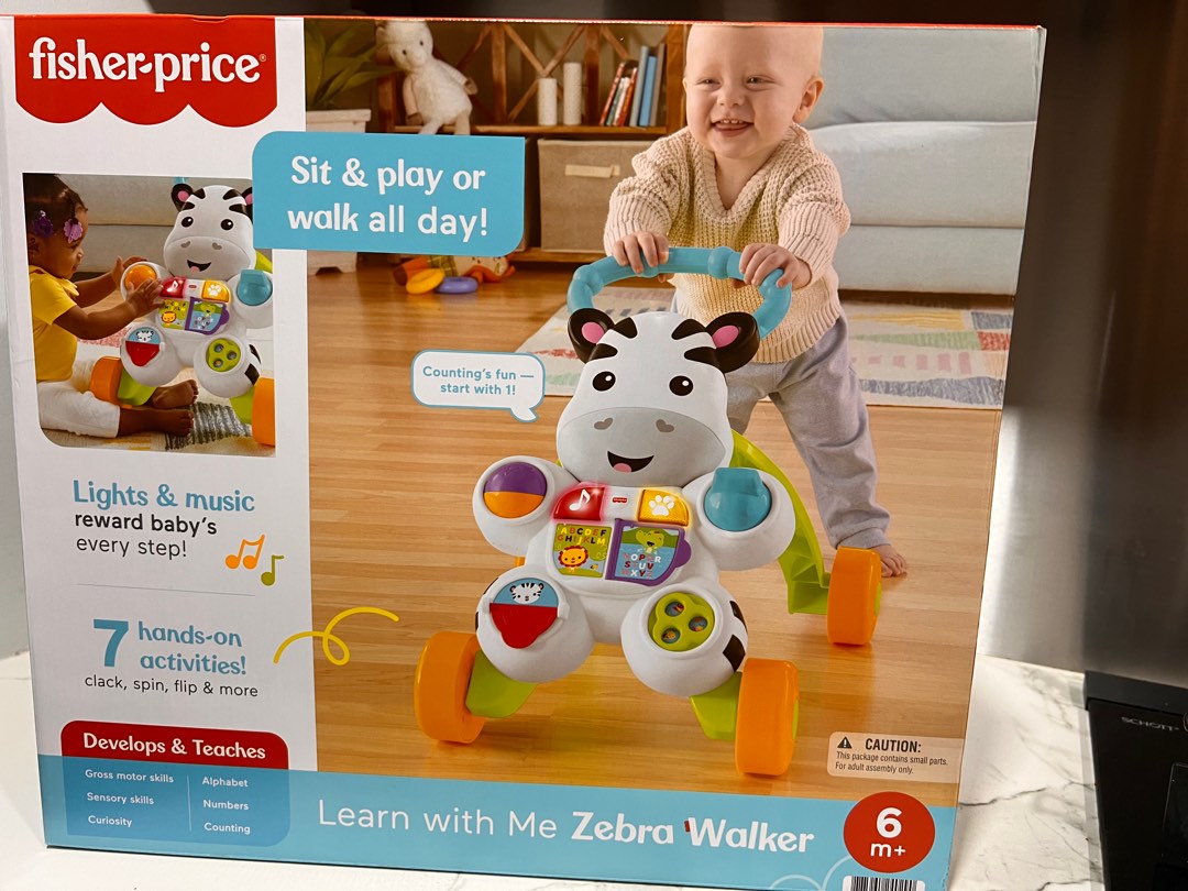fisher price walk with me zebra