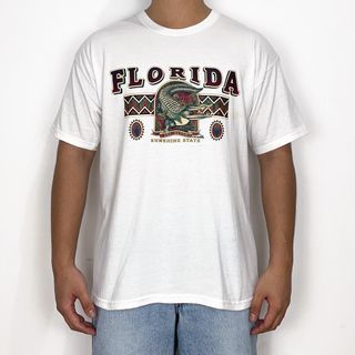 Florida Sunshine State Tee by Hanes Heavyweight 50/50