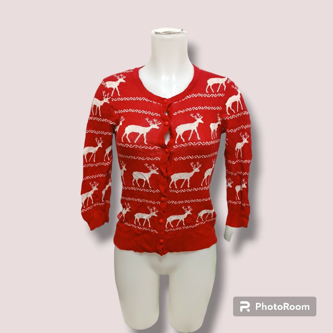 Button down christmas top sweater