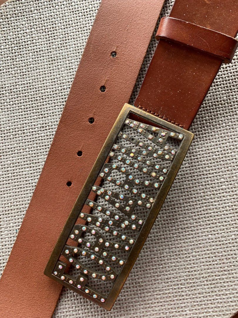 Chunky silver belt online