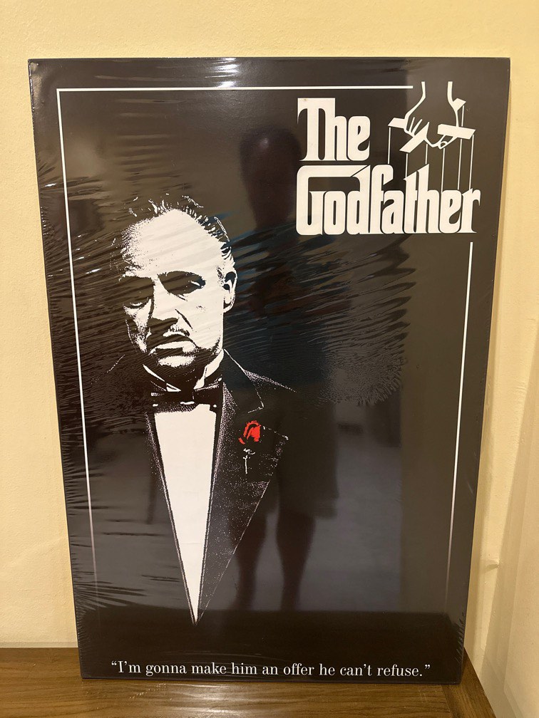 Framed Poster The Godfather (61 x 91.5 cm) *see photos for defects