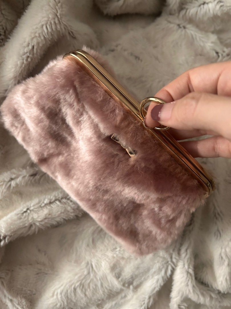 Fur clutch outlet purse