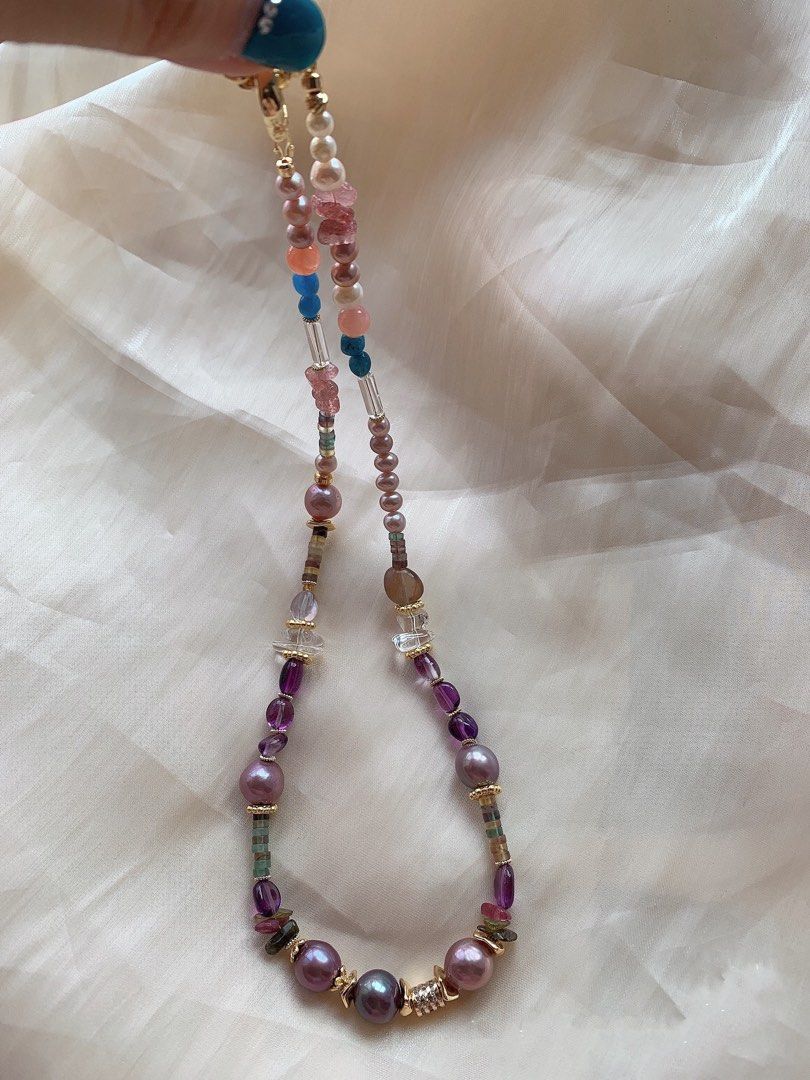 Purple quartz clearance necklace