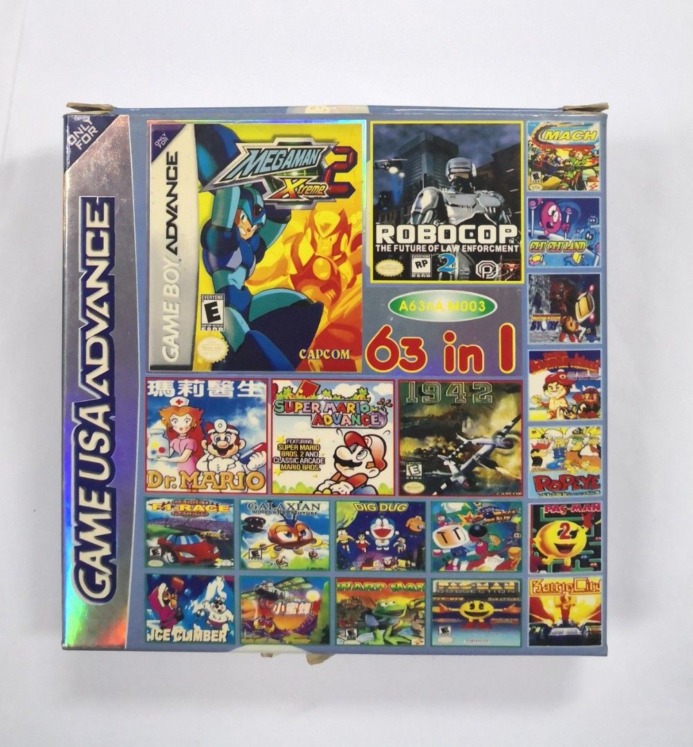 Gameboy Advance multi game 63 in 1, Video Gaming, Video Games, Nintendo on  Carousell