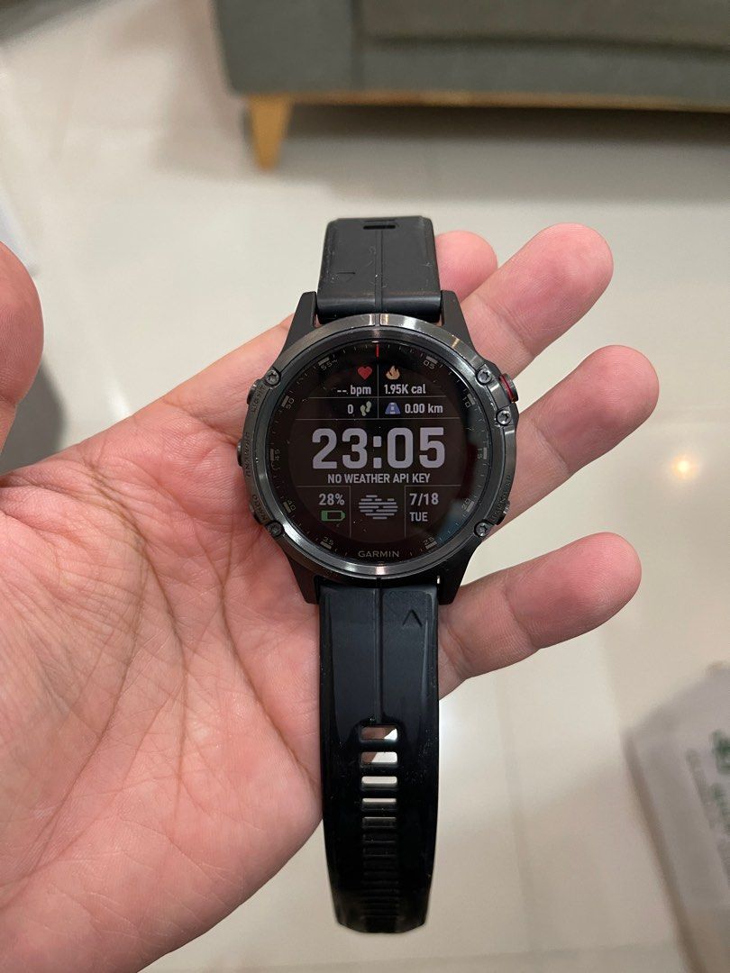 Garmin Fenix 5 Plus Sapphire (Used), Men'S Fashion, Watches & Accessories,  Watches On Carousell