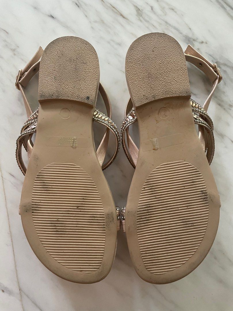 Next girls shop gold sandals