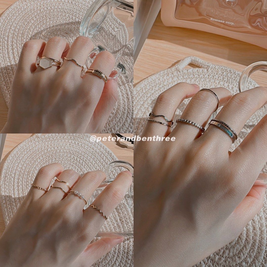 Gold ring set top