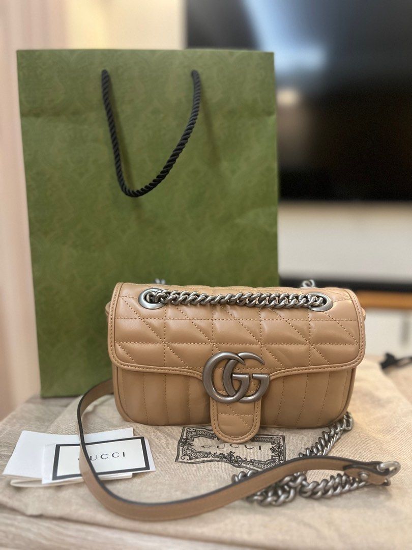 Gucci marmont bag beige store