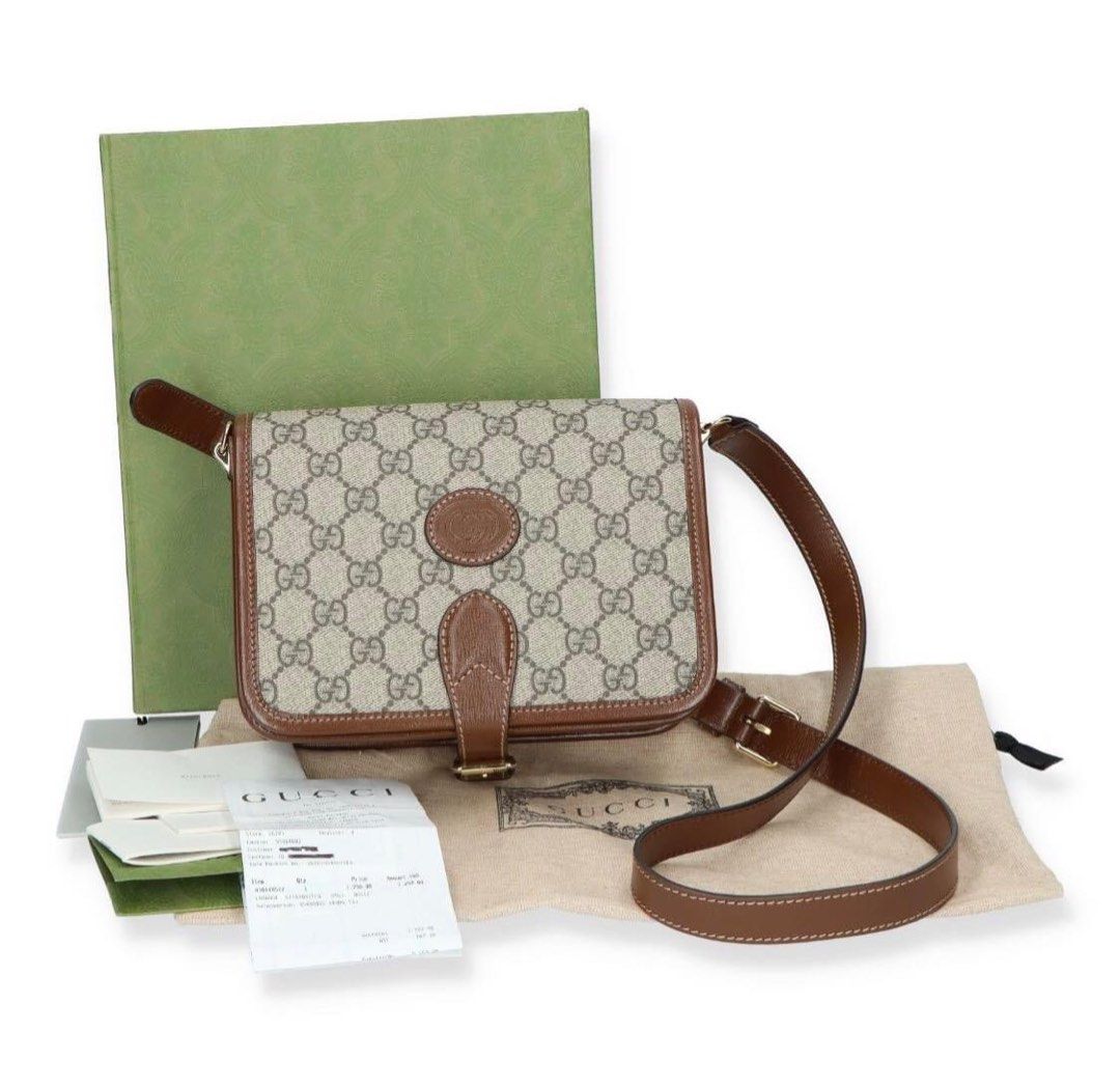 Gucci GG Supreme Interlocking Mini Canvas Sling Bag (Category: Luxury Bags & Wallets) located in Manila. Submitted by bagislifeshop (Listing ID 1252954732, Image 1). Description: 100% Authentic Gucci GG Supreme Interlocking Mini Canvas Sling Bag Condition: 9/10 Like New Comes with Standard Dustbag .