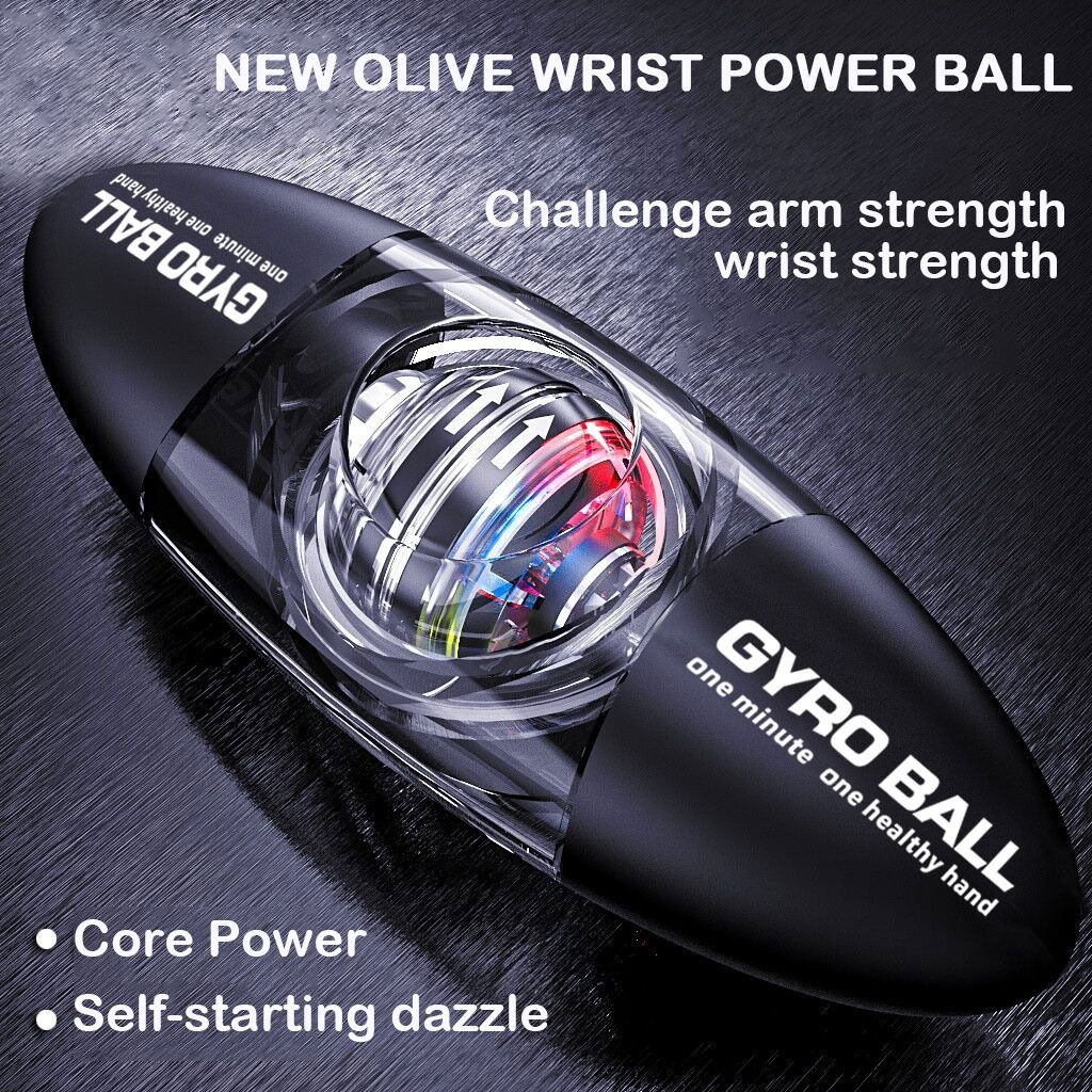 Led Gyro Ball Gyroscope Spinning Top Hand Exerciser Wrist Power Ball Muscle  Training Gyroball Powerball Exercise