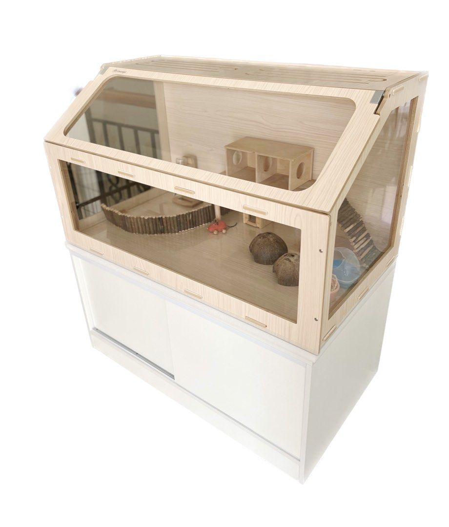 Hamster cage cabinet sales