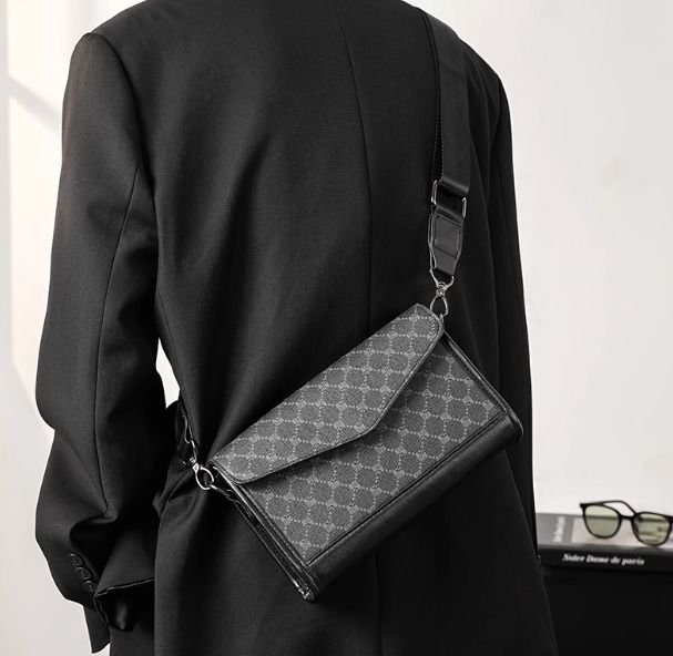 Mens leather cross cheap body sling bag
