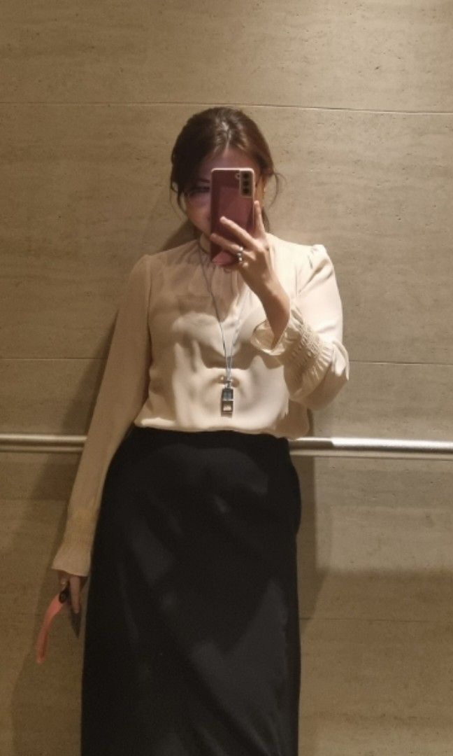 Chiffon high neck blouse sales