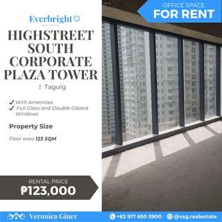 Highstreet South Corporate Plaza Tower Taguig | Office Space for Rent