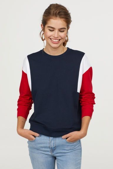 Color block new arrivals sweatshirt h&m