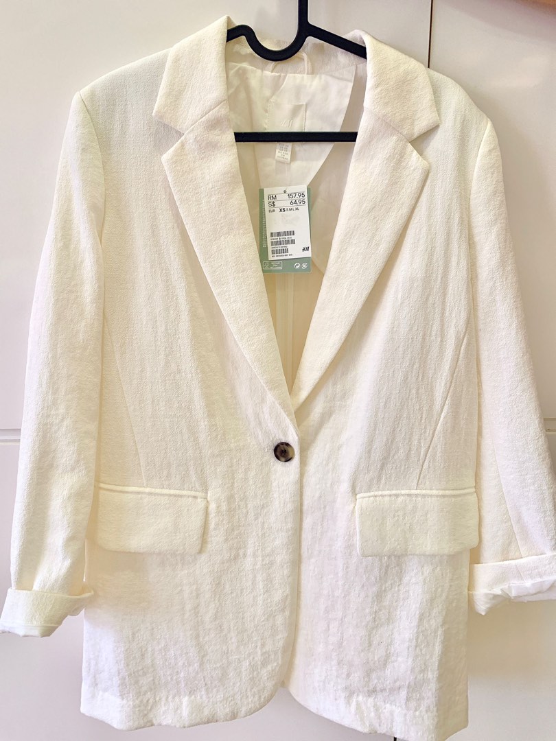 White sales coat h&m