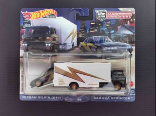 Hot Wheels Team Transport #52 Nissan Silvia S13 & Sakura Sprinter