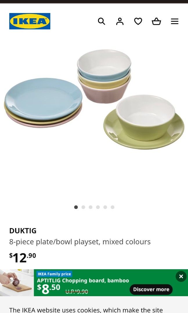 Ikea Kids Ikea Duktig Plates Ikea Duktig Plate/bowl Playset
