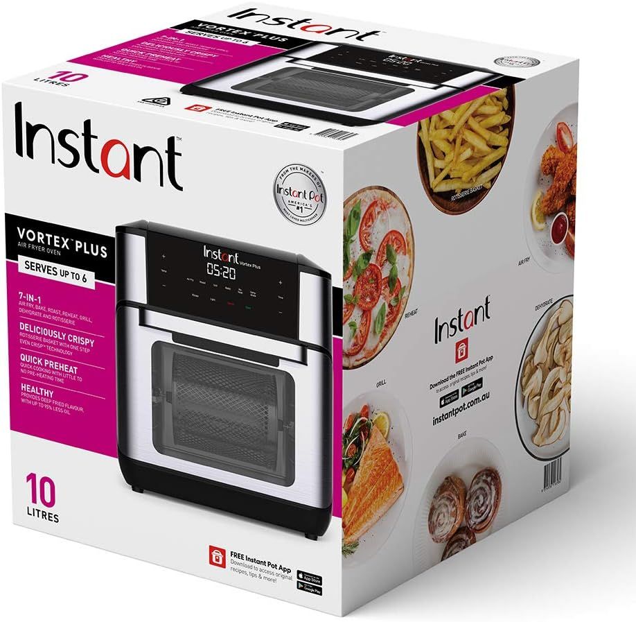 Instant Pot - Vortex Plus 10 Quart Air Fryer Oven - Black