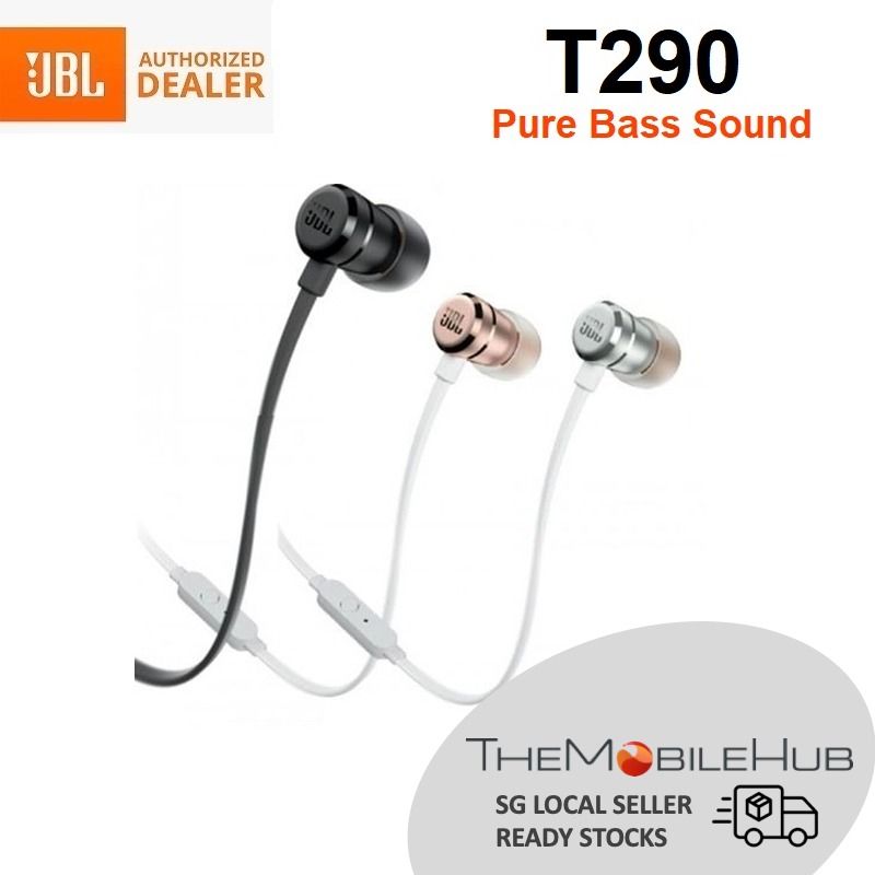 JBL Tune 290 Wired In Ear Headphones Earphones Headset with Microphone 12 Months Local Warranty