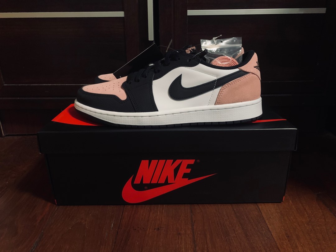 Jordan 1 Low Bleach coral Men s Fashion Footwear Sneakers on