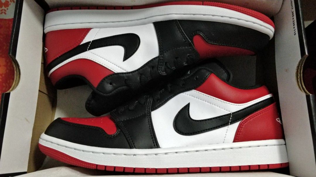 Jordan 1 Low Bred Toe UK9 US10
