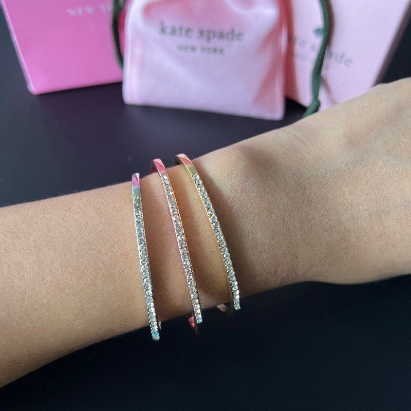 Kate spade diamond bangle rosegold silver and gold