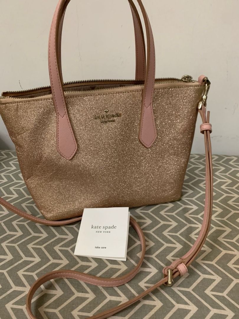 Kate spade glitter satchel sales