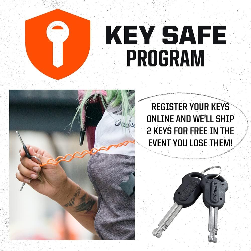 Kryptonite Evolution 11-14mm U-Lock with FlexFrame-U Bracket (Category: Parts & Accessories) located in Singapore. Submitted by justgooddeal (Listing ID 1252872273, Image 8). Description: 14mm Hardended Max Performance Steel Shackle Resists Hand Tools, Bolt Cutters, and Leverage Attacks.Note: Measure your door's backset, cross bore and thickness to ensure you find the right fit. Interior Locking Dimensions; 4" x 9" Key Safe Program; Kryptonite wi