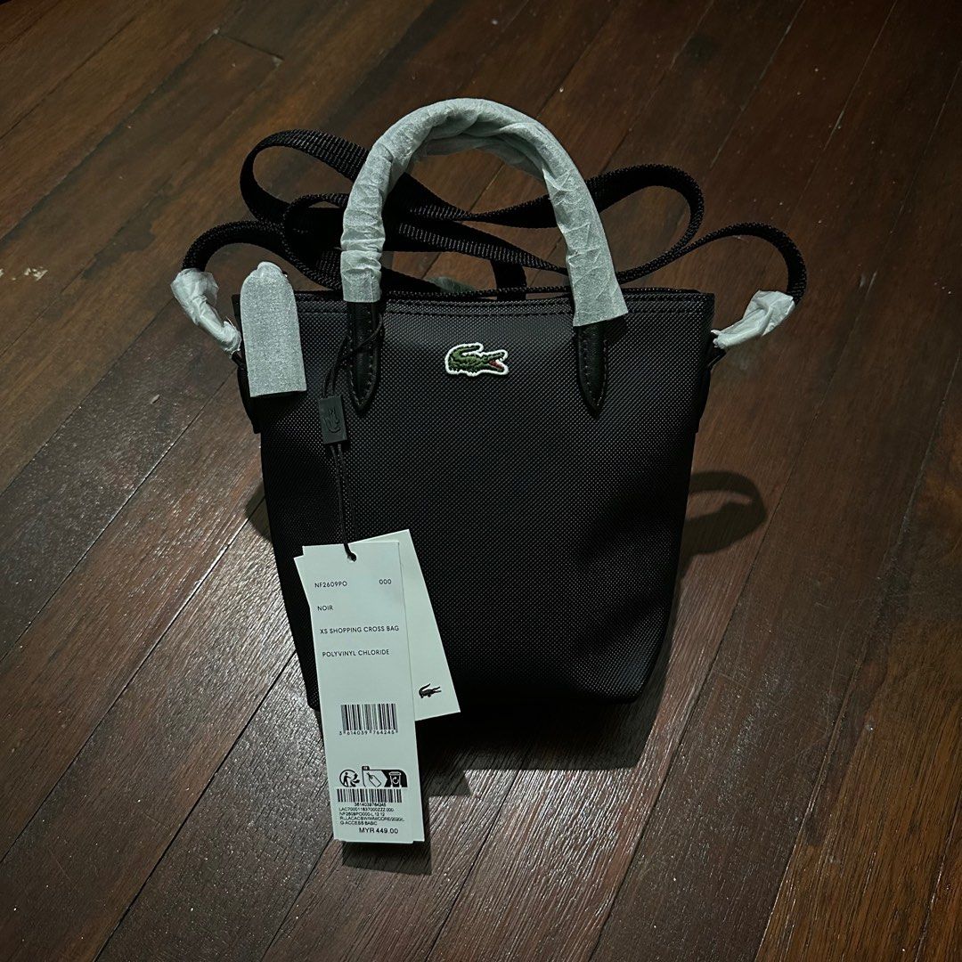 Lacoste mini zip outlet tote bag