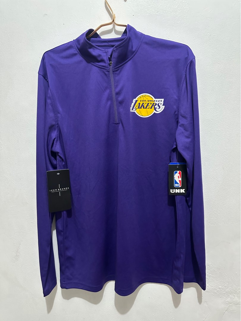 Lakers Lebron james warmer half zip jacket jersey Men s Fashion