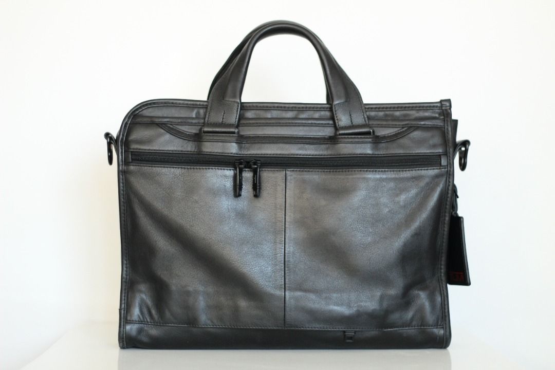 Laptop Bag Tumi 96110D2 Leather Alpha 2 Black Slim Deluxe