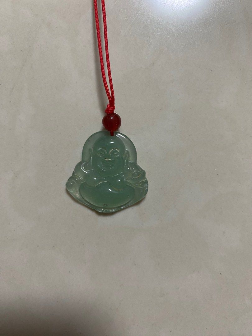 Laughing Buddha jade pendant necklace Women s Fashion Jewelry