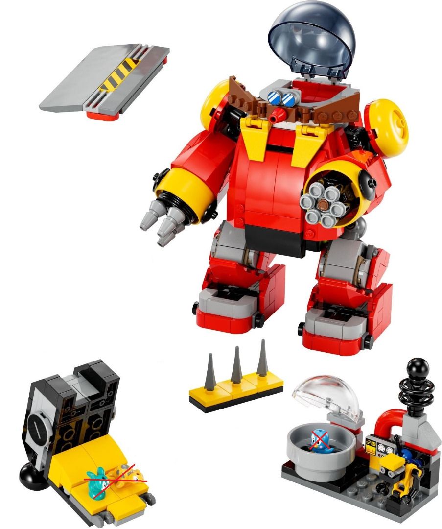 Lego Sonic Dr. Eggman Robot (No Minifigures Included), Hobbies & Toys