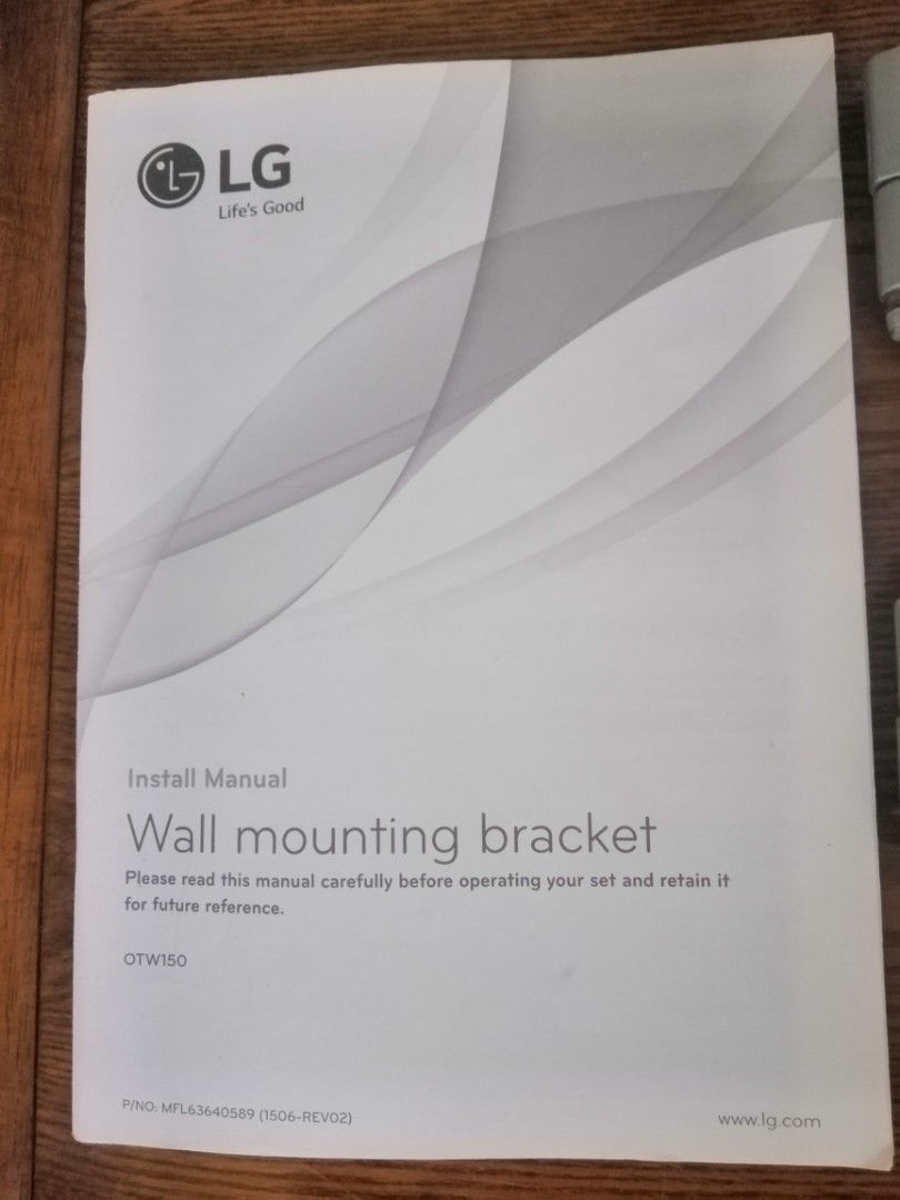 LG OTW150 Wall Mounting bracket, TV & Home Appliances, TV