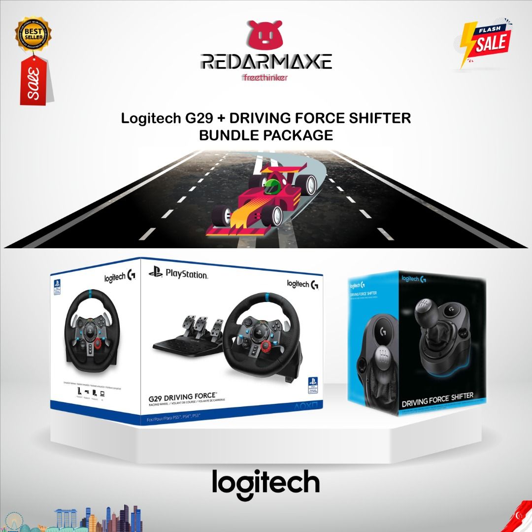 Volant de course Logitech G920/G29 Driving Force pour PlayStation