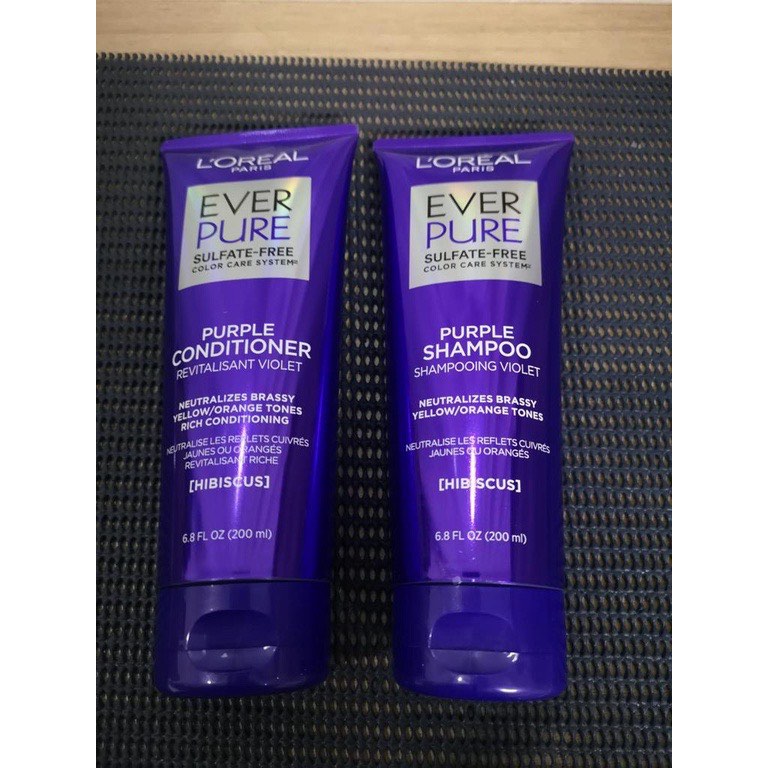 (1 Botol) Loreal Purple Shampoo Rambut Warna Import, Kesehatan