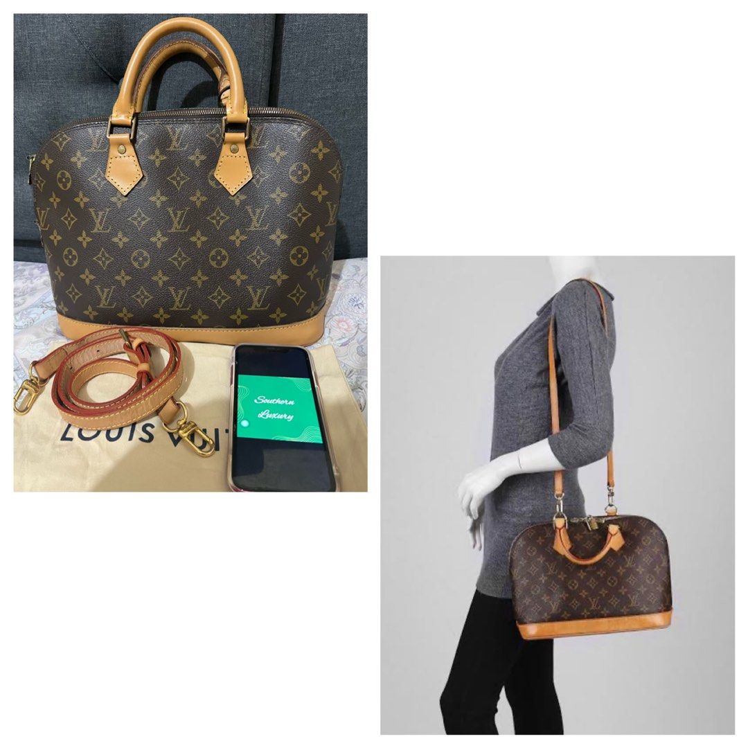 LV BB Alma mini Preloved Original, Luxury, Bags & Wallets on Carousell