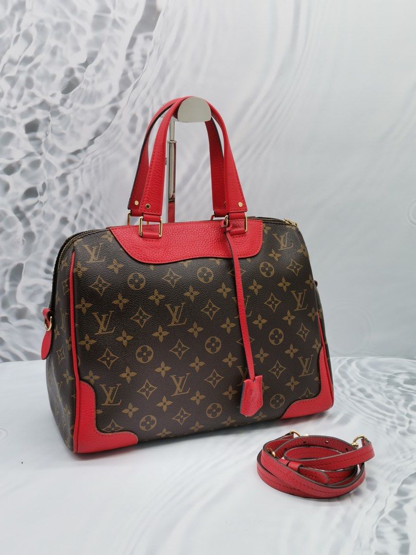 Louis Vuitton Retiro NM Monogram Canvas 2way Shoulder Bag Red