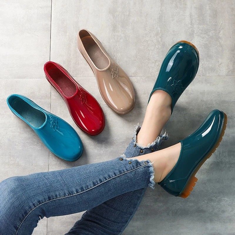 Women's rain boots low cut outlet
