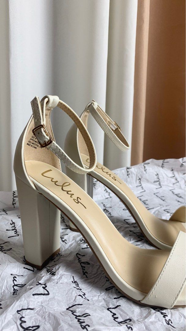 Lulu's | Shoes | Lulus Beige Selah Cork Ankle Strap Heels 9 | Poshmark