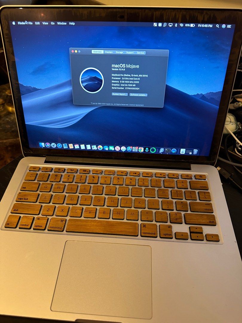 MacBook Pro (Retina, 13-inch, Mid 2014) i5 2.6 ghz 8g b, 電腦