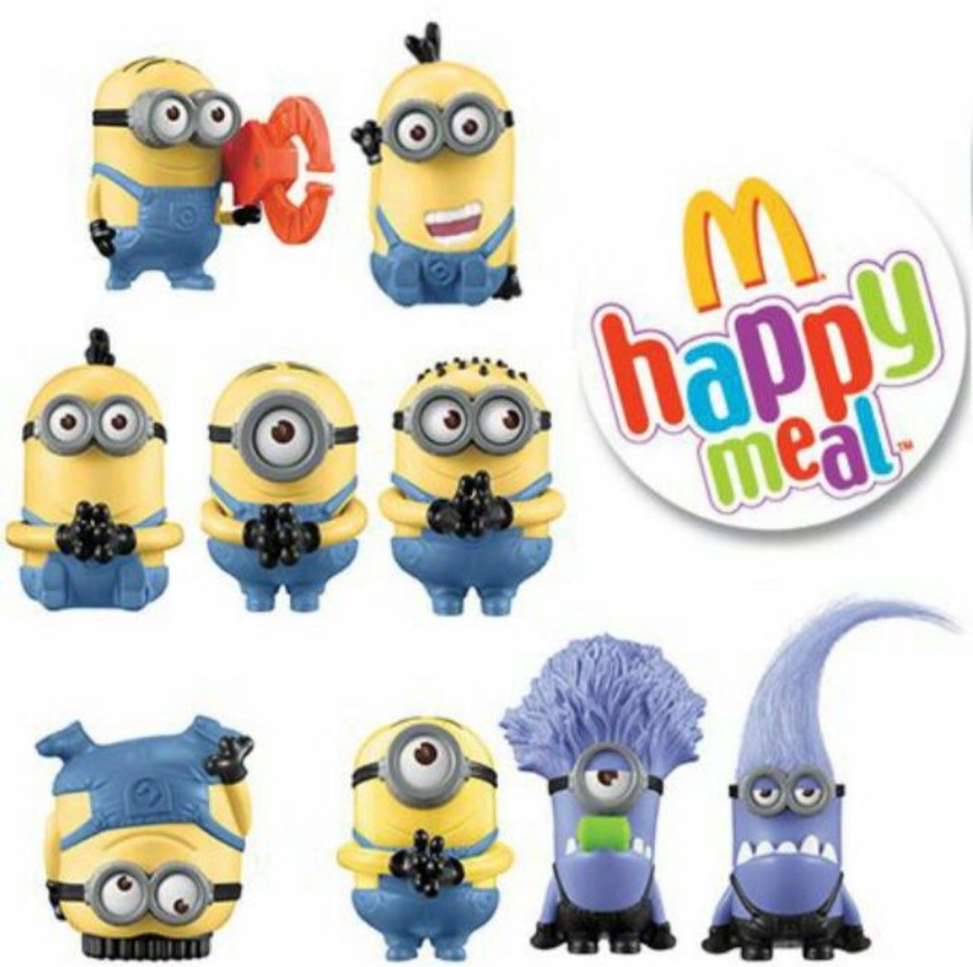 Macdonalds Happy Meal Minions Toy Despicable Me 2 (Full Set), Hobbies