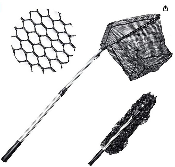 MadBite Fishing Net for fish, small animals & small pets, Foldable,  Telescoping