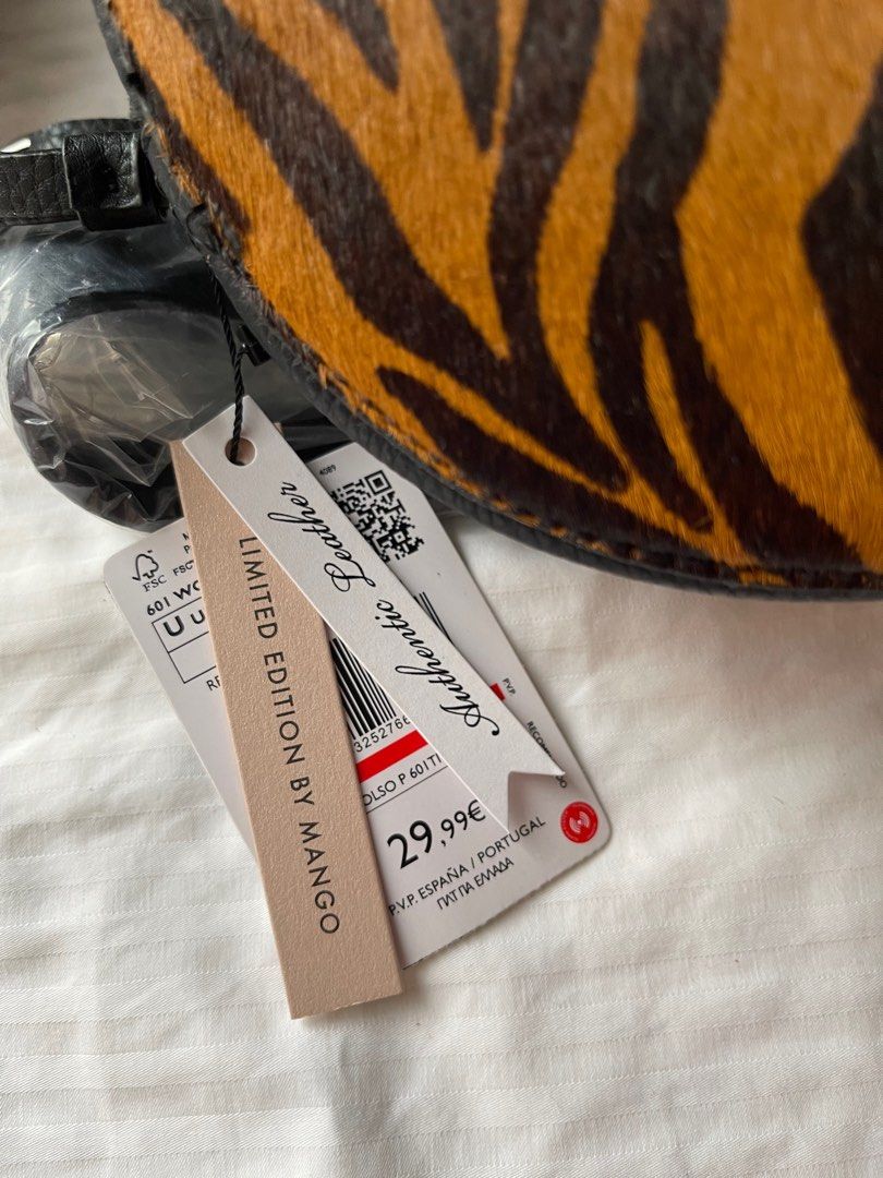 Mango Animal Print Belt bag