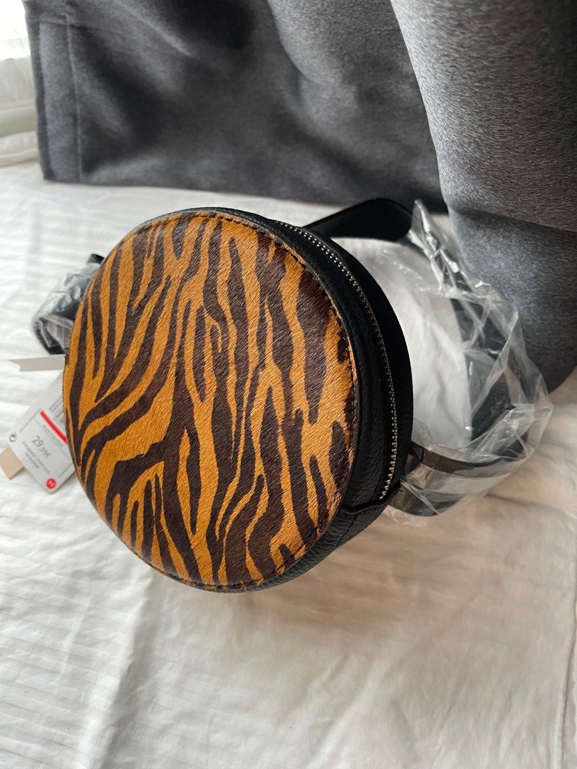 Mango animal print belt bag deals