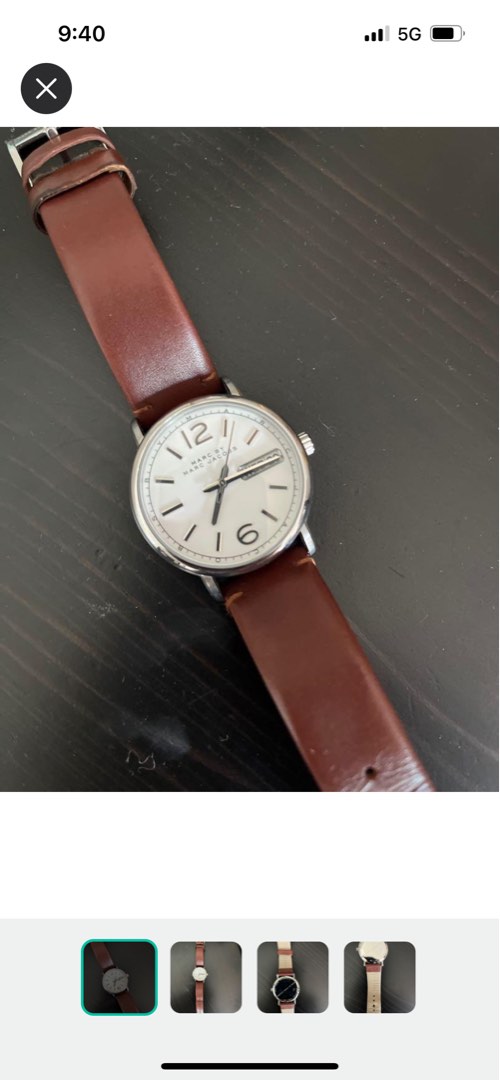 Marc jacob leather watch outlet