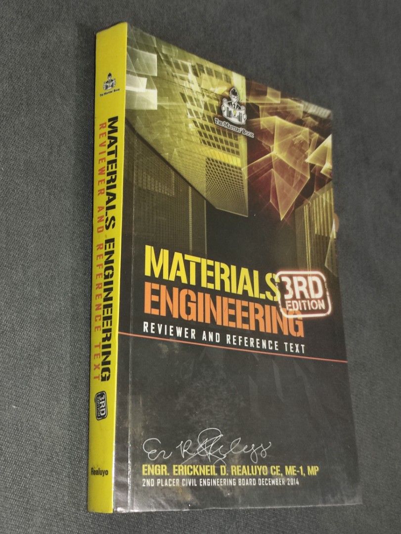 Materials Engineering Reviewer & Reference Text 3rd Edition, Hobbies