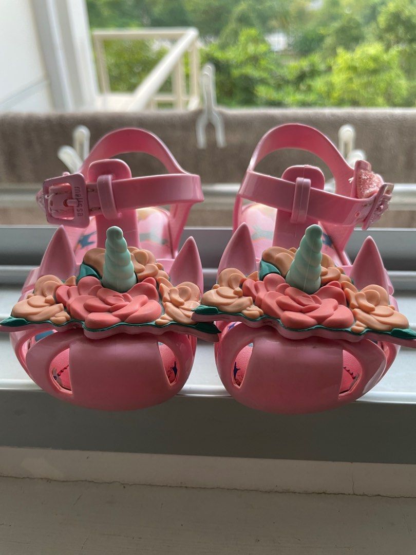 Mini melissa unicorn sandals best sale