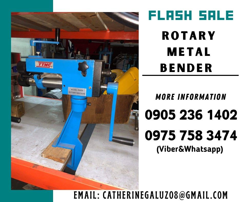 Metal sheet bender (Category: Construction & Building Materials) located in Manila. Submitted by cathvesta_sales (Listing ID 1252841603, Image 1). Description: 📌DIRECT SUPPLIER 📌IMPORTER FACTORY DISCOUNTED PRICE SALE❗️❗️❗️ SALE ❗️❗️❗️SALE ❗️❗️❗️ FOR INQUIRIES AND FASTER TRANSACTIONS PLS MESSAGE OR CALL; ☎️0905-236-1402 ☎️0975-758-3474 📲0905-236-1402 (VIBER NUMBER) Look for Ms. Cath Products: ▫️Machinery ▫️Electrical ▫️Valves & Fittings ▫️ Meta